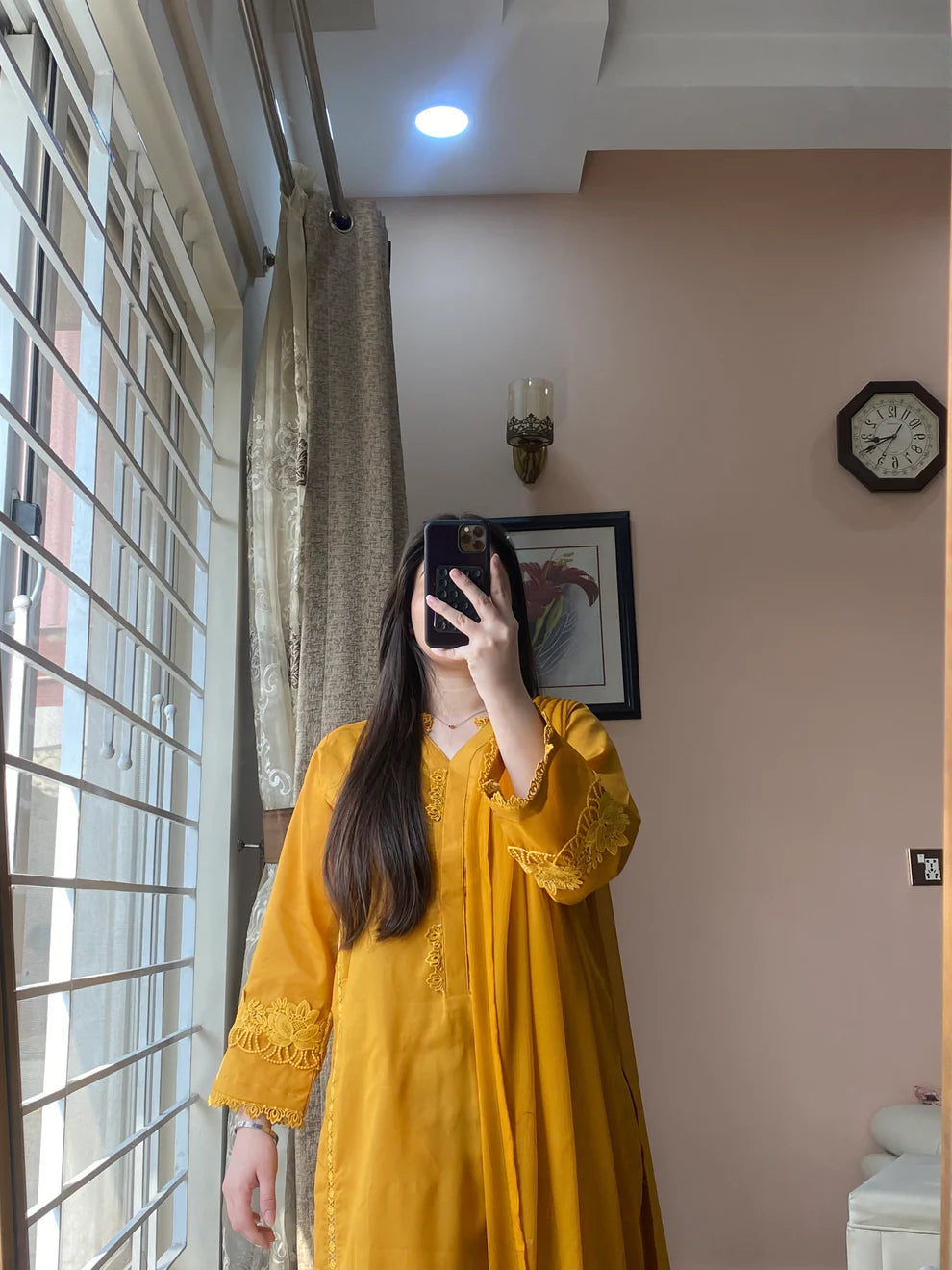 3 Piece -Lawn Solid Dress-101