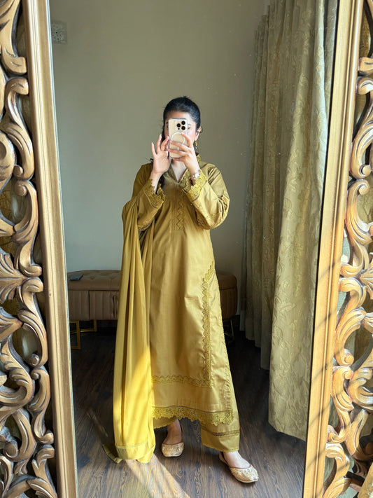 3-Piece Premium Lawn Stitched Suit-246