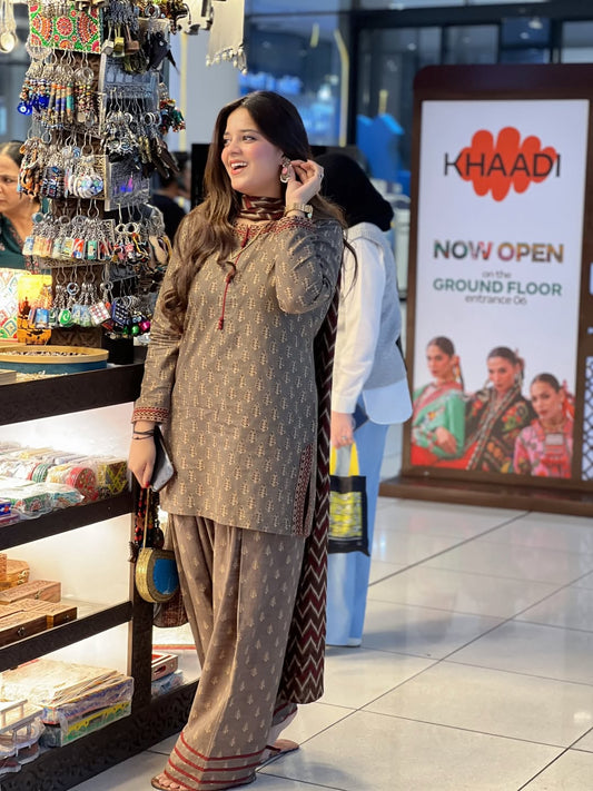 3-Piece Premium Lawn Stitched Dress-240