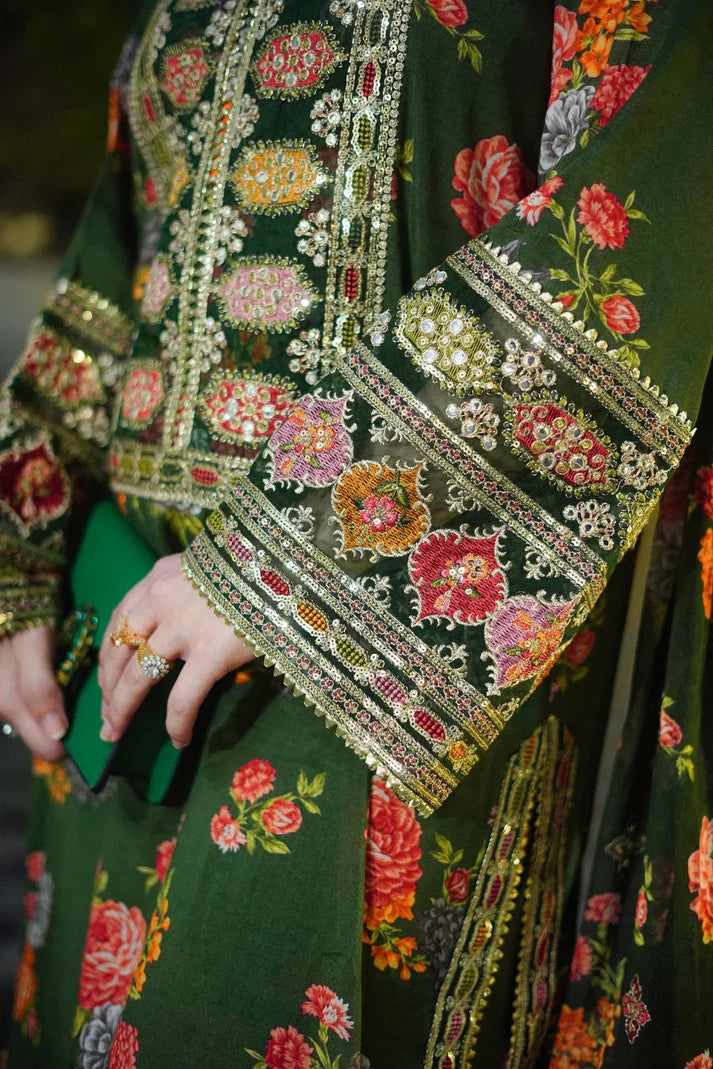 3-Piece Aneelas Silk Stitched Dress-219