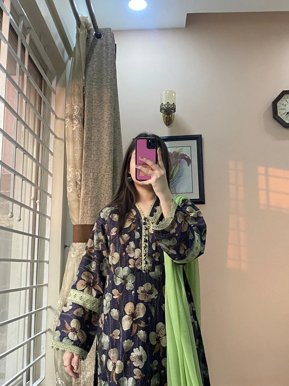 3 Piece -Doriya Linan Stitched Dress -054