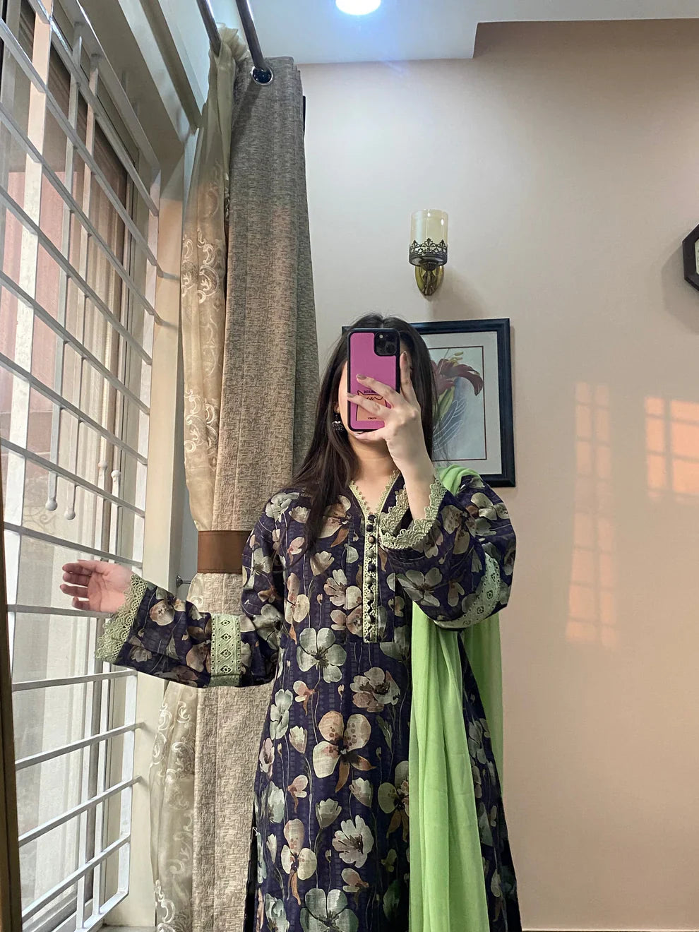 3 Piece -Doriya Linan Stitched Dress -054