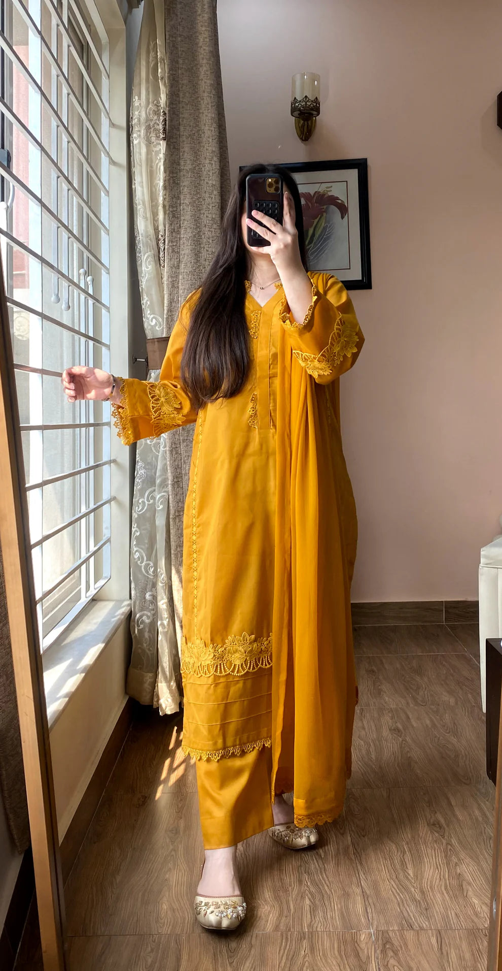 3 Piece -Lawn Solid Dress-101