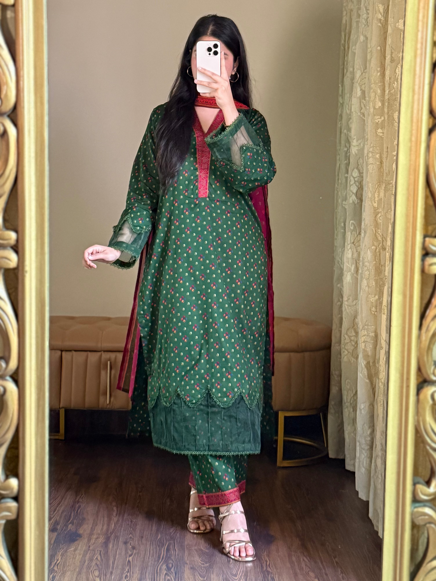 3 Piece - Printed Lawn Stitched Suit-283