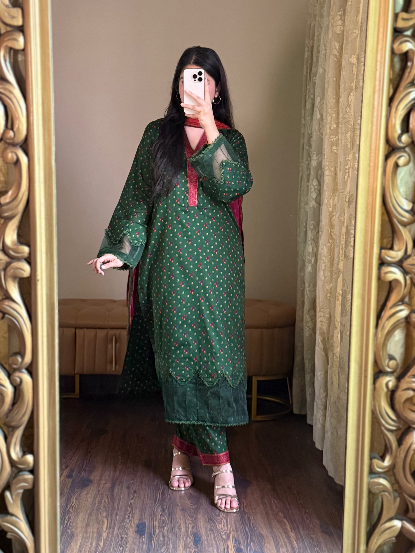 3 Piece - Printed Lawn Stitched Suit-283