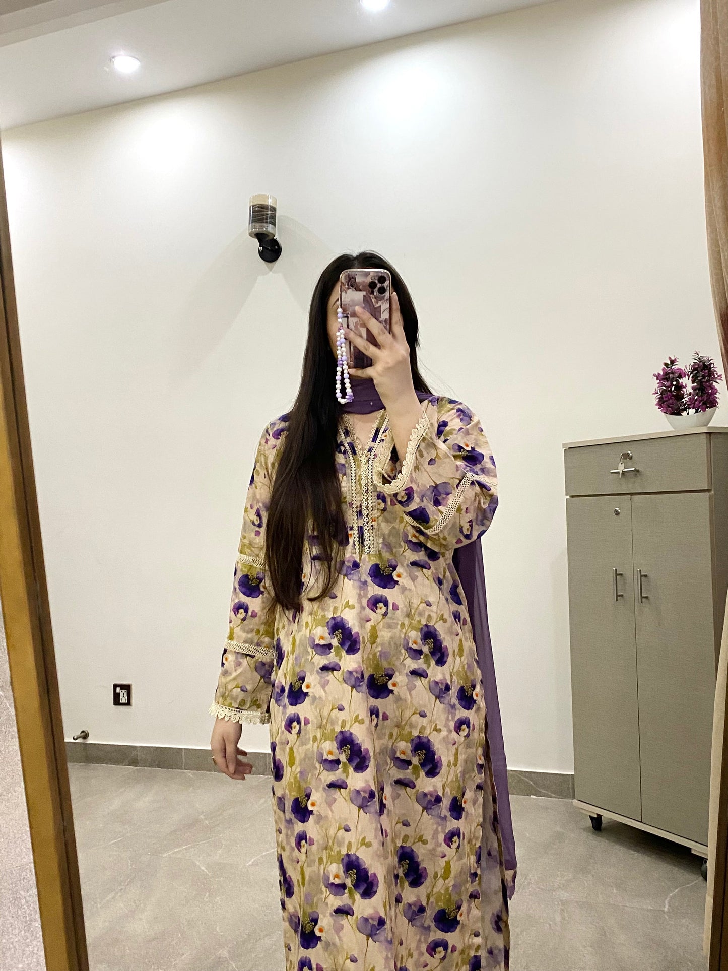 3 Piece -Lawn Printed Stitched Dress -239