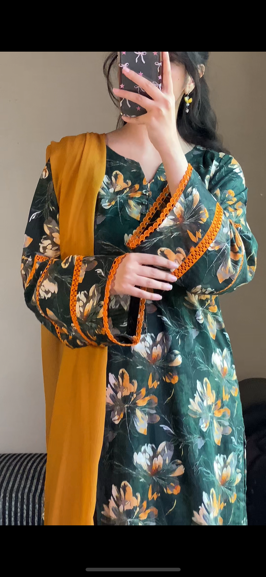 3 Piece - Lawn Bana Dora Stitched Dress-123