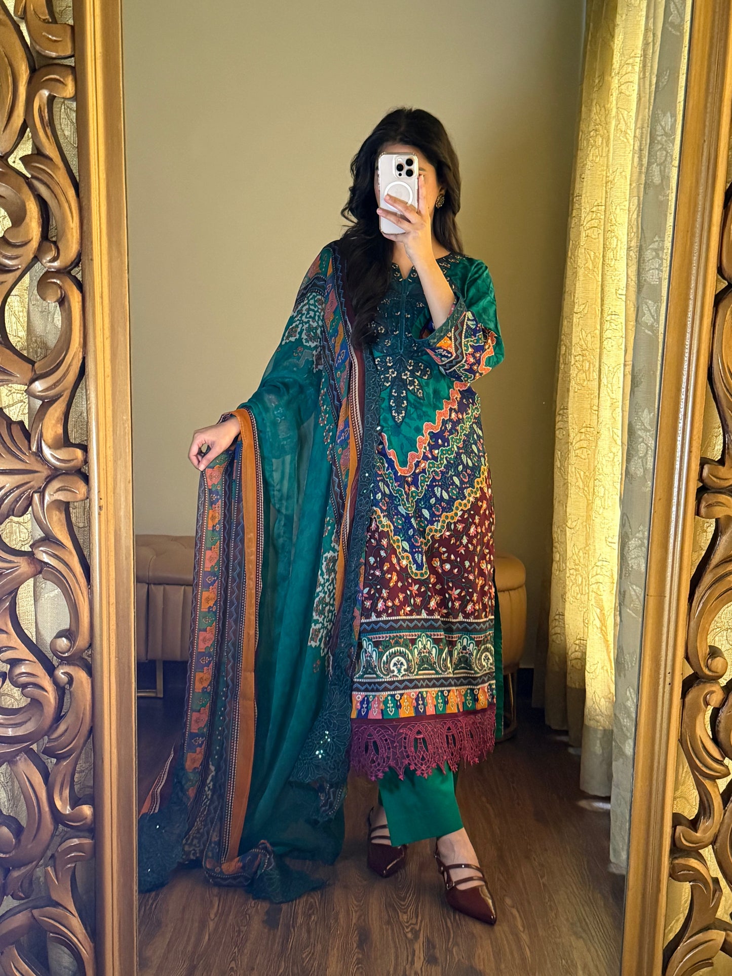 3-Piece Premium Lawn Stitched Dress-248