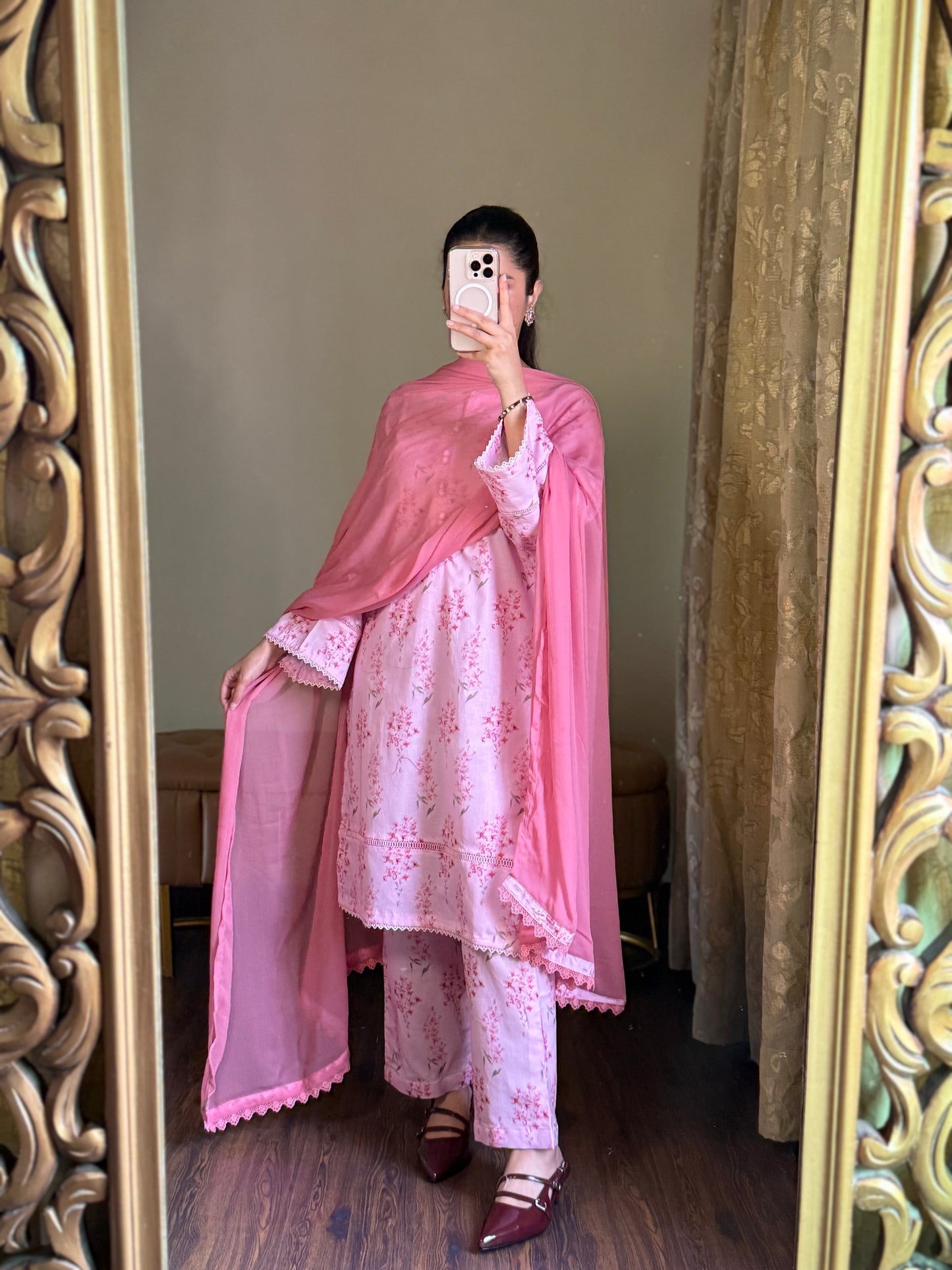 3-Piece Premium Lawn Stitched Dress -243