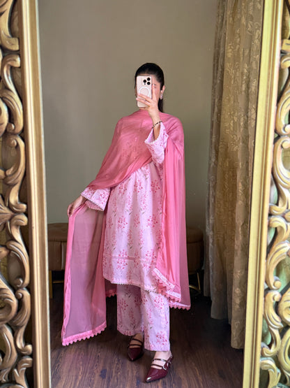 3-Piece Premium Lawn Stitched Dress -243