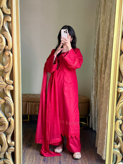 3-Piece Premium Lawn Stitched Suit-259