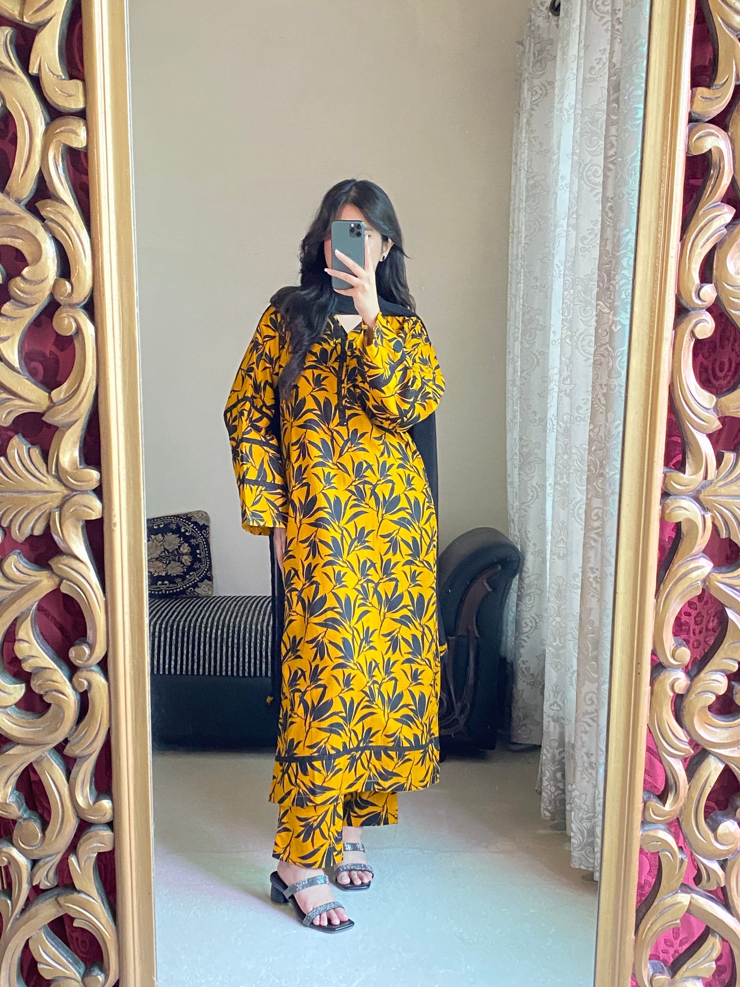 3-Piece Dobby Lawn Stitched Dress - 241