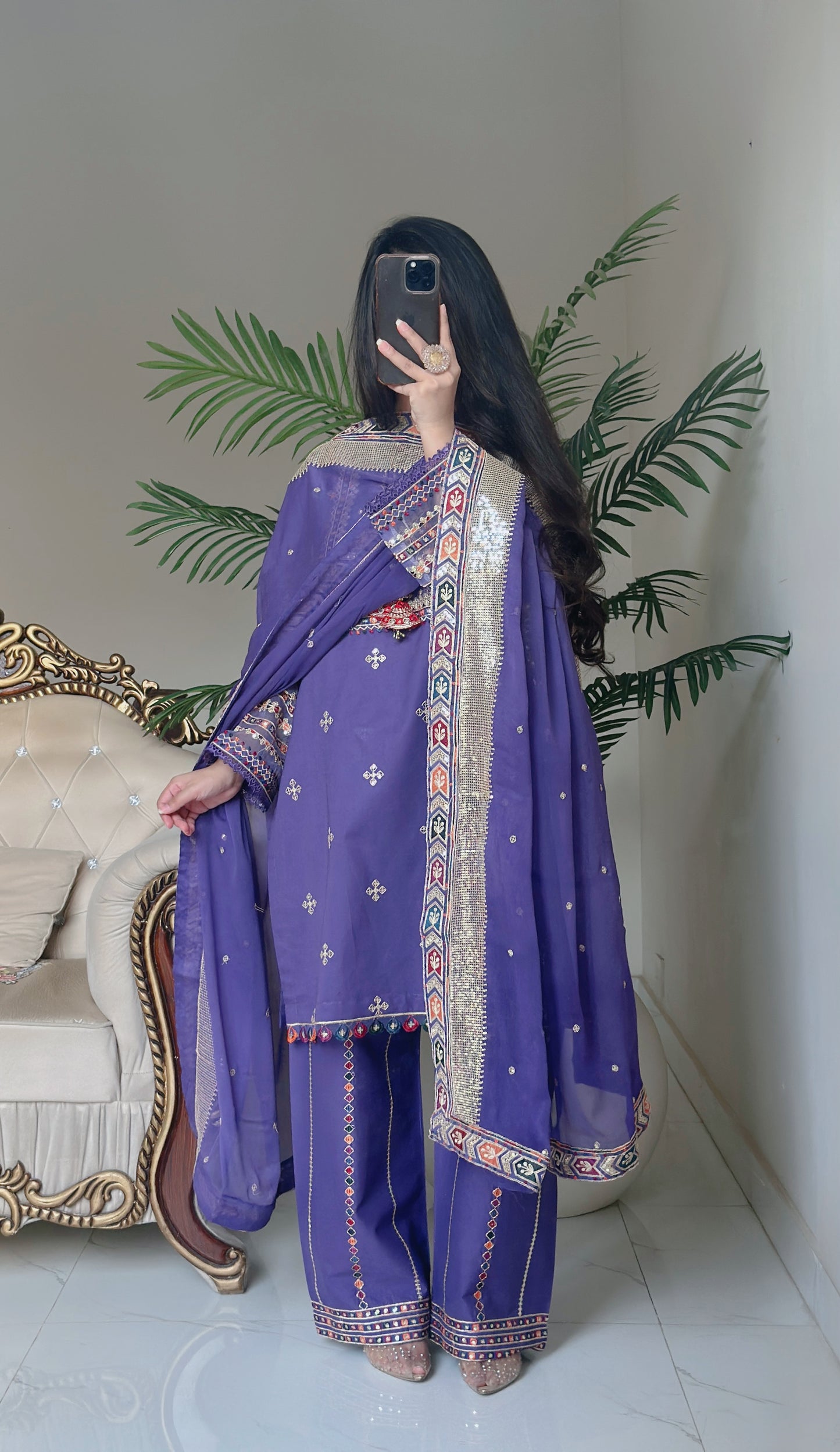 3 Piece - Embroidered Pure Lawn Suit-291