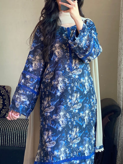 3 Piece - Lawn Printed Stitched Dress - 231