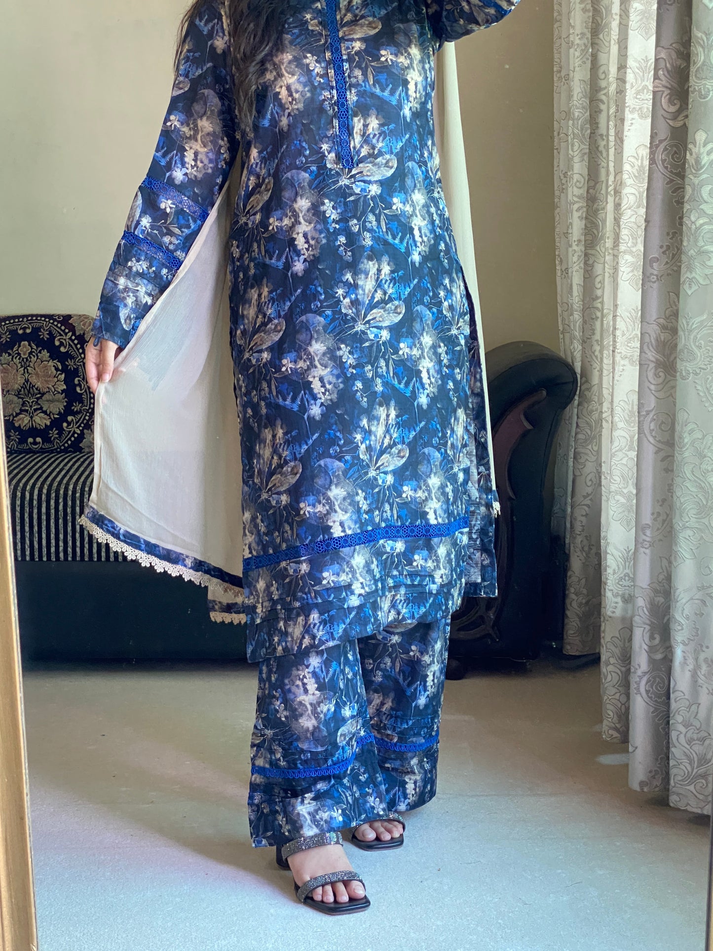 3 Piece - Lawn Printed Stitched Dress - 231