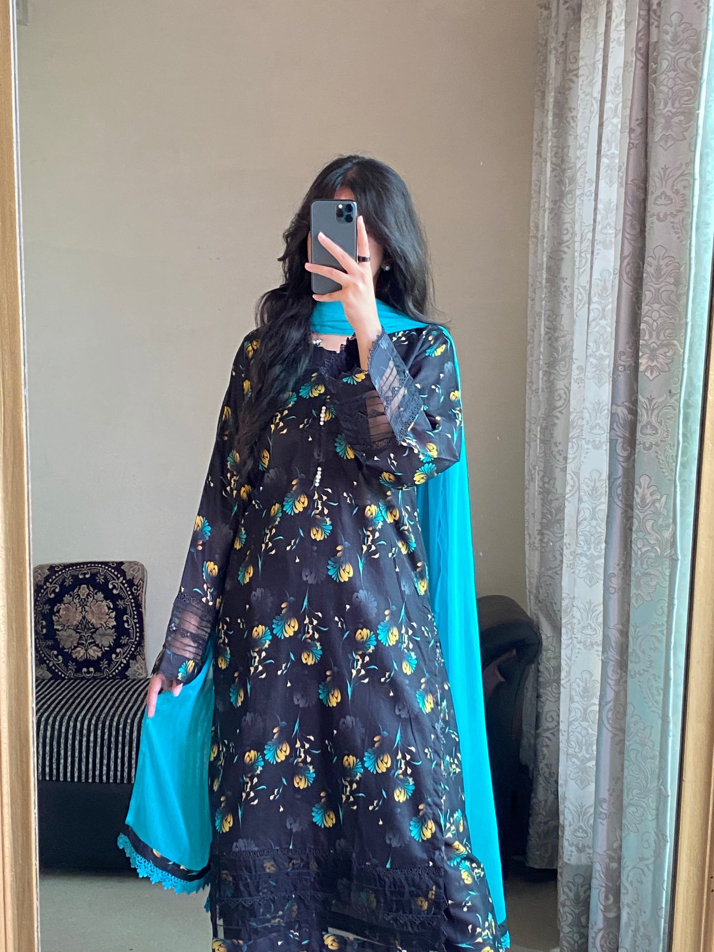 3 Piece - Lawn Printed Stitched Dress - 236