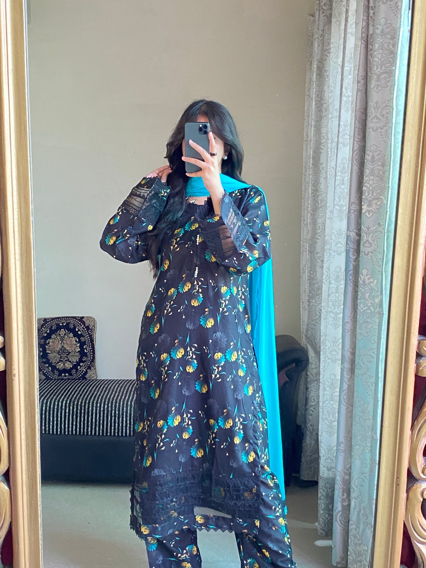 3 Piece - Lawn Printed Stitched Dress - 236