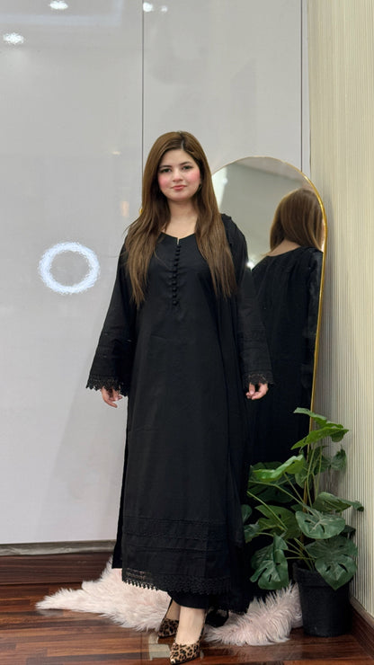 3-Piece Premium Lawn Stitched Suit-275