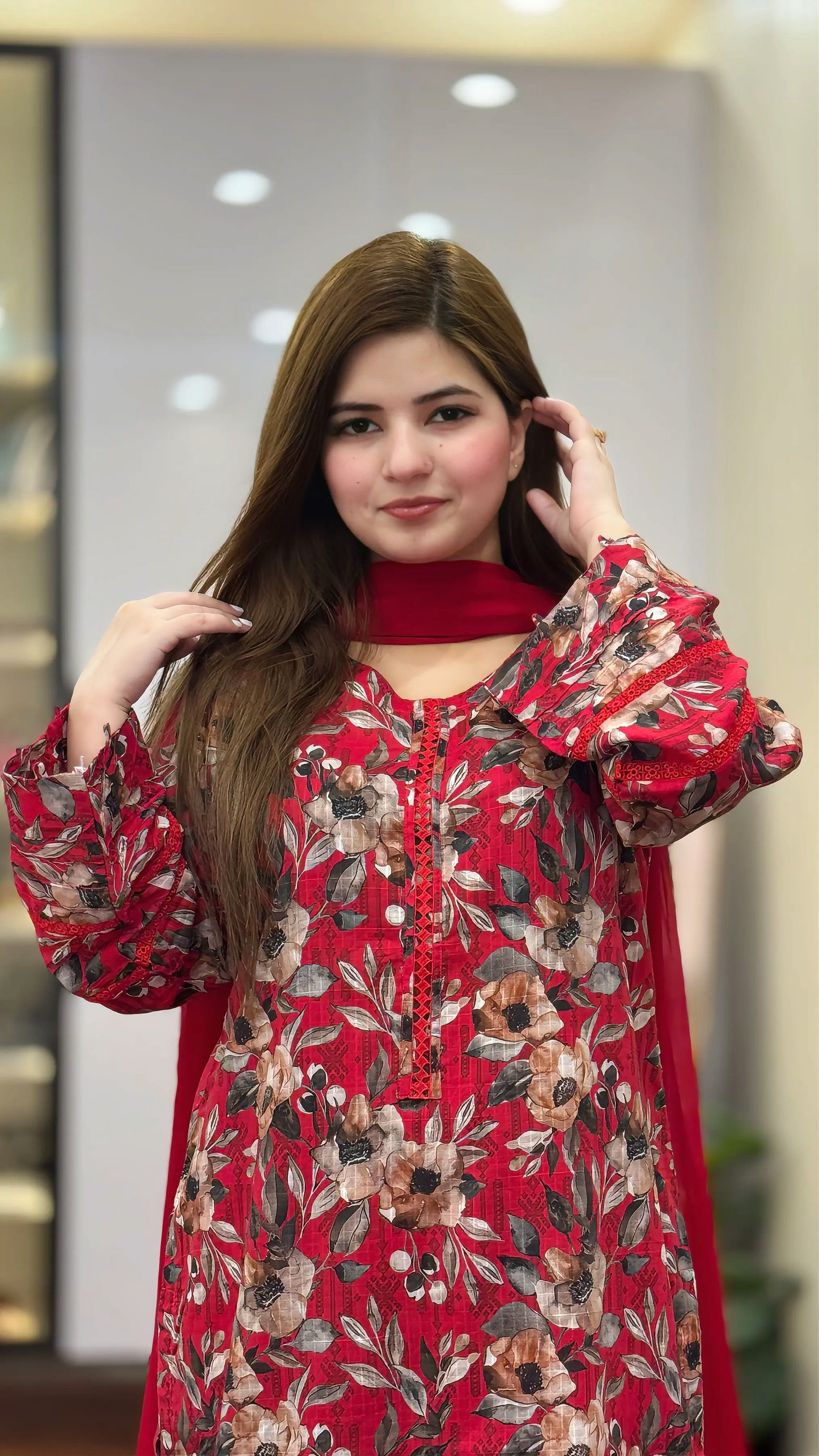 3-Piece Lawn Stitched Dress - 250