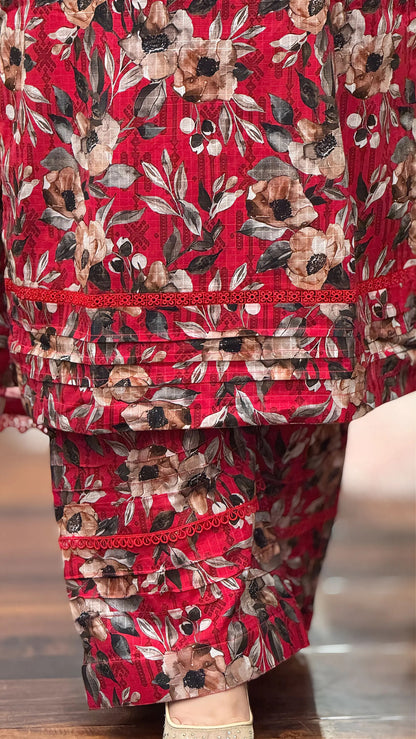 3-Piece Lawn Stitched Dress - 250