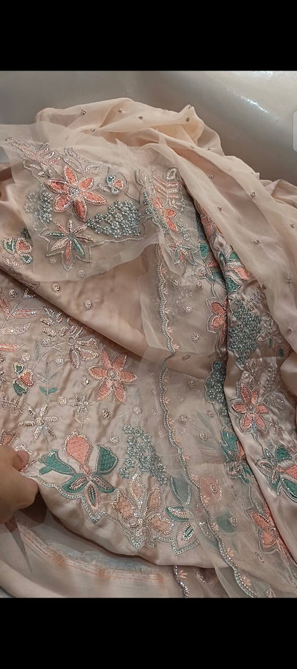 3-Piece Silk Iznik Luxury Dress-Hit code-310